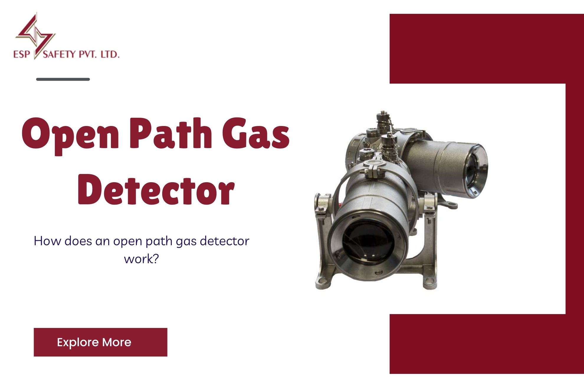 open path gas detector work